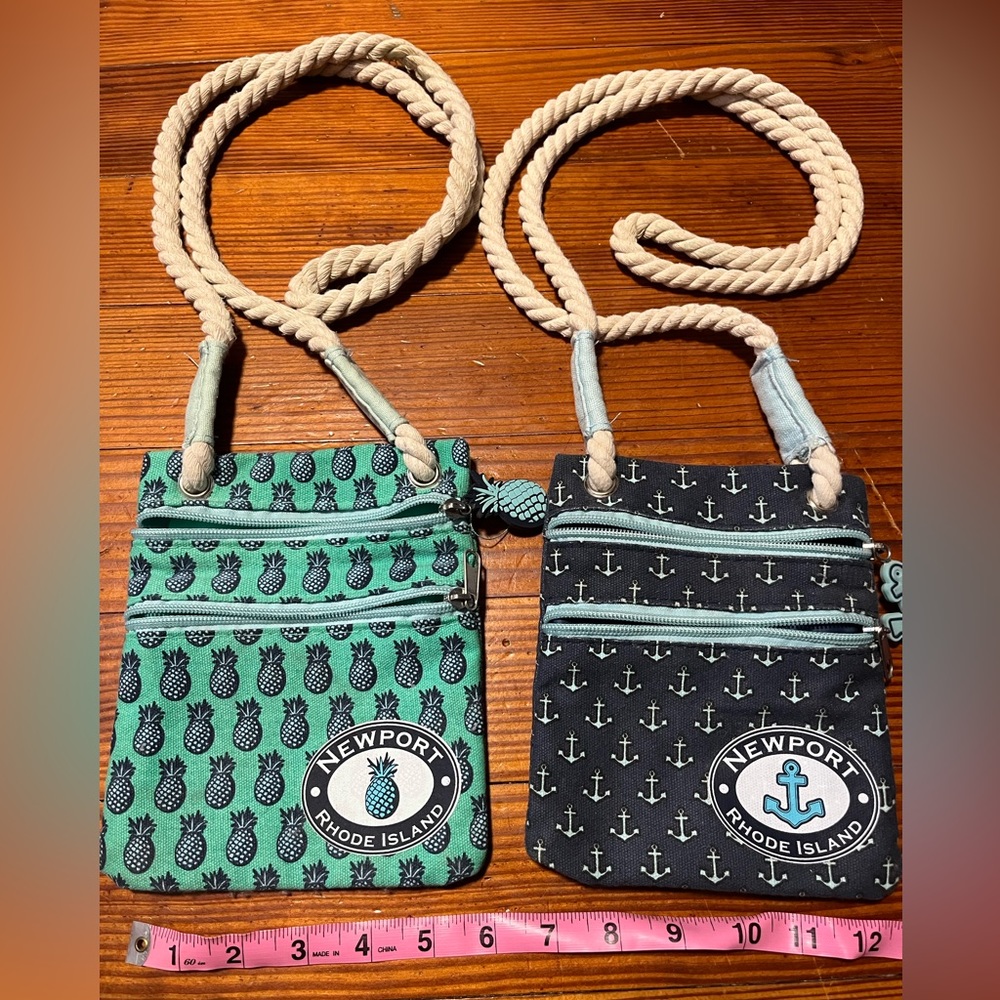2 crossbody nautical bags